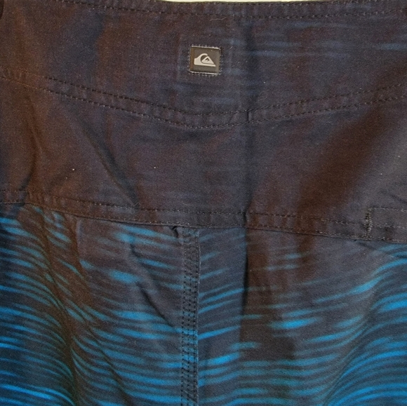 Quicksilver Board Shorts Black Blueโ Gradient W36" NWT Swim Trunks - Picture 6 of 12
